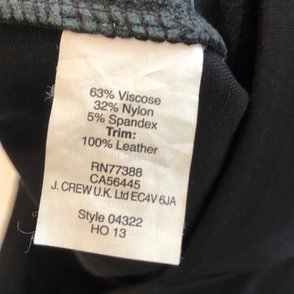 J Crew pants with 100% leather trim - Picture 7 of 7